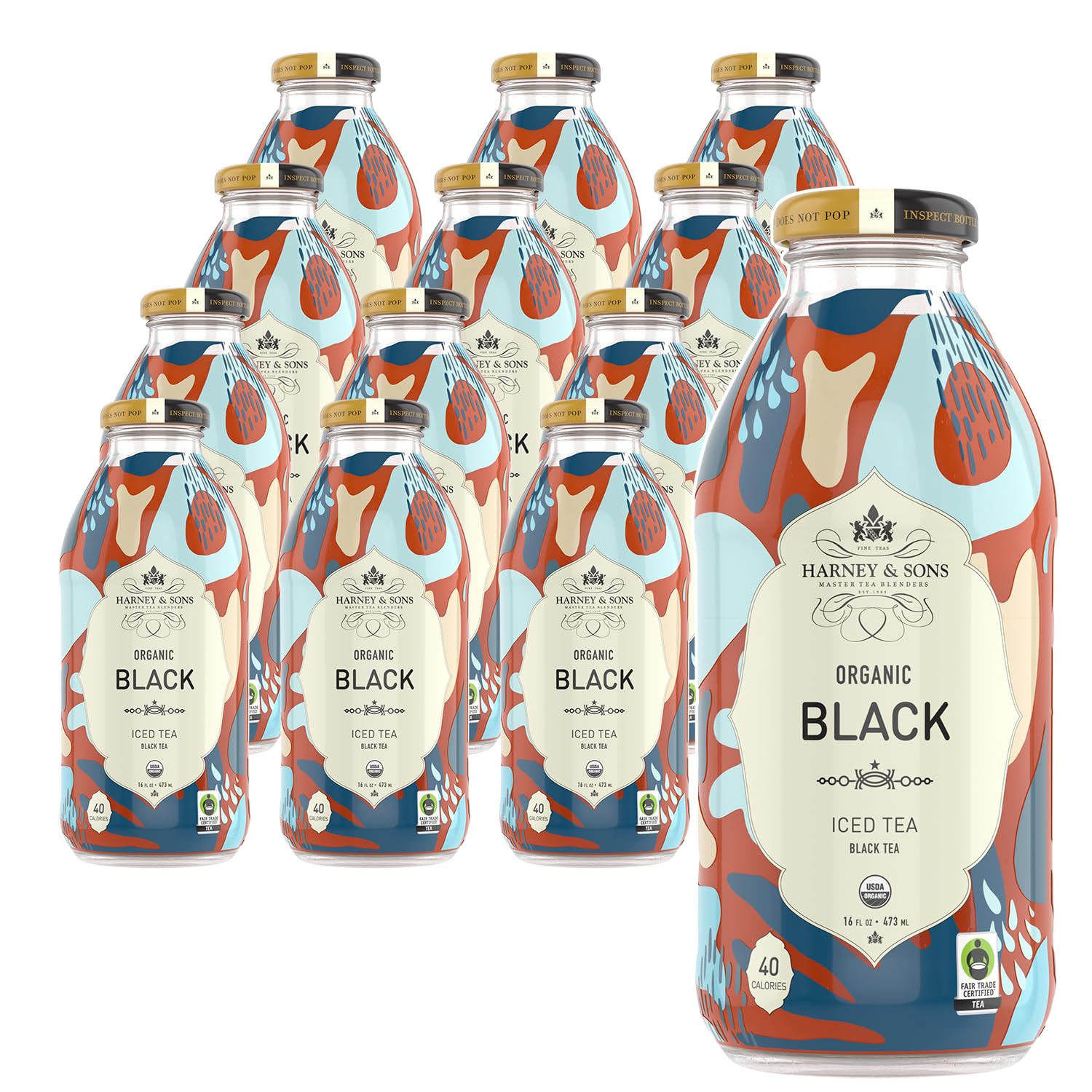Organic Black Currant Iced Tea | 16oz (Pack Of 12) - & Sons