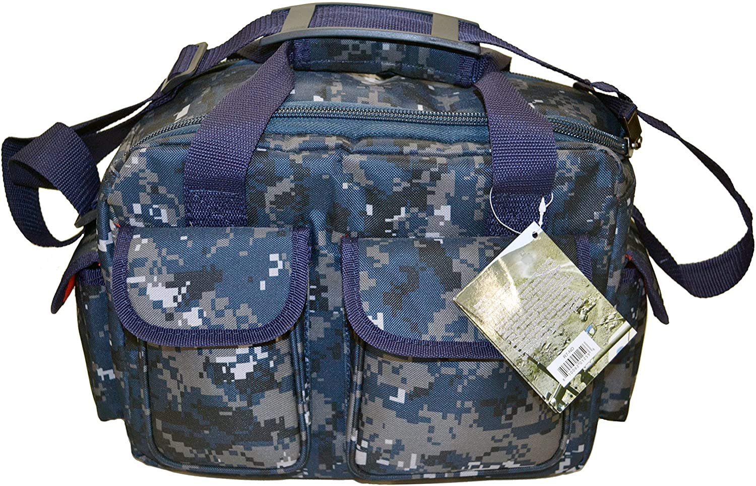 Hardstone Tactical 5 Pistol Range Go Bag with Adjustable Shoulder Strap Tangerine, 15.7" x 9.8" x 10.6"