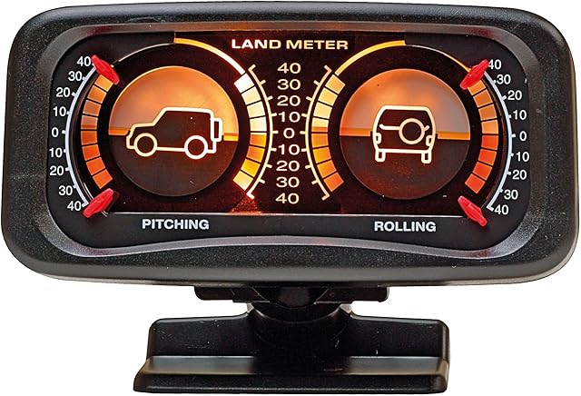 Sumex 2808014 4X4 Inclinometer with Light - Black