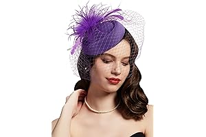 Graceful Purple Church Hat
