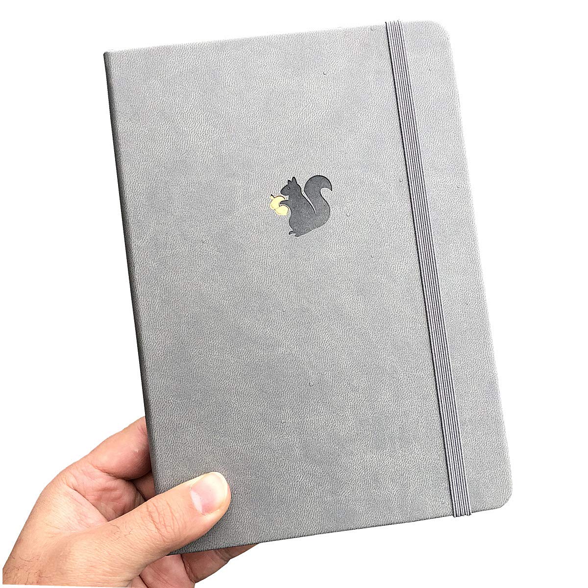 Carnet Skirrel Bullet Planner Dot Grid Notebook Journal et Sketkbook - Puce Cuir, Papier épais de 160gsm Carnet