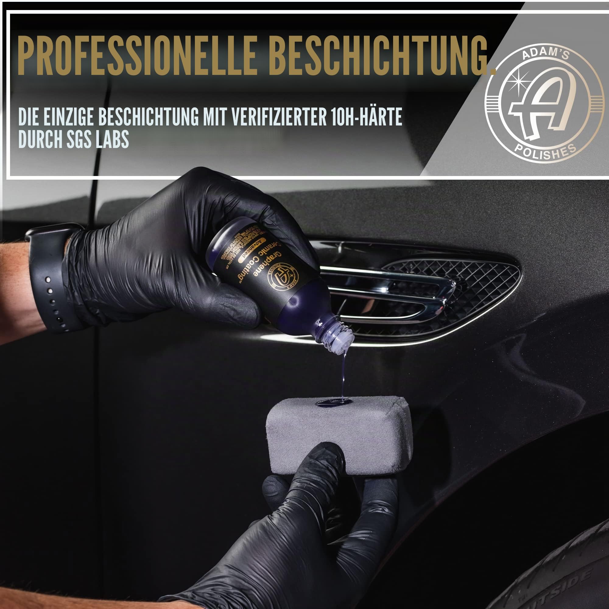 Adam's Polishes Advanced Graphene Ceramic Coating - 10H Graphene Coating for Auto Detailing, 9+ Years of Car Protection & Patented UV Technology, Apply After Car Wash & Paint Correction