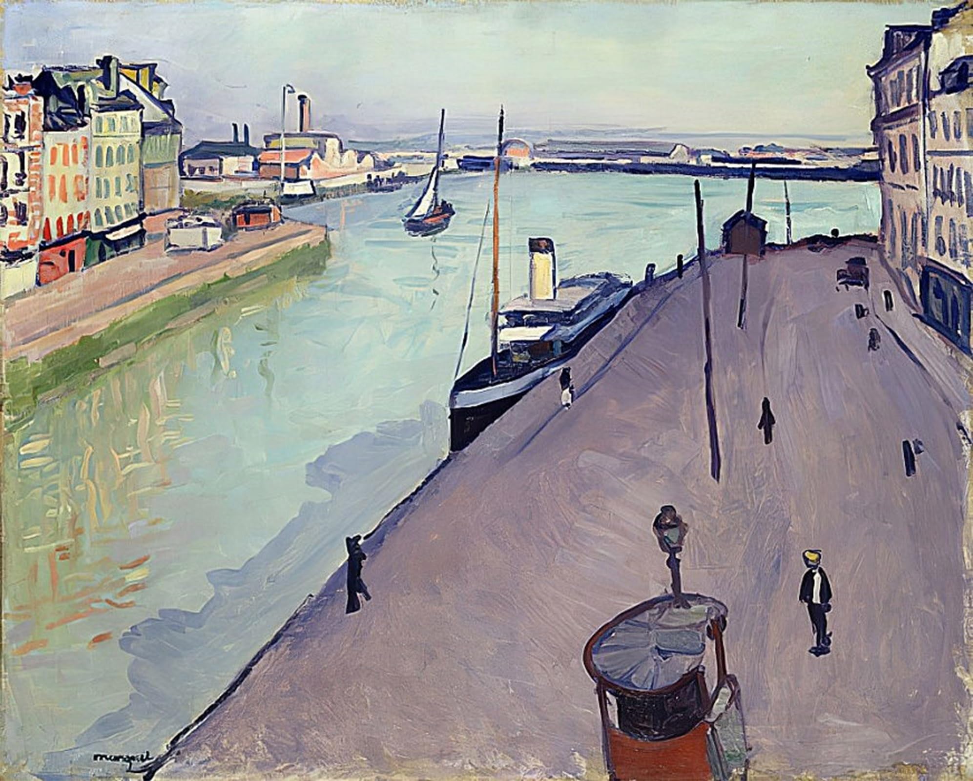 POSTERIIk Famous Modern Artwork Art Mural Le Havre by Albert Marquet Oil Paintings Pictures for Home Decor 60x90cm
