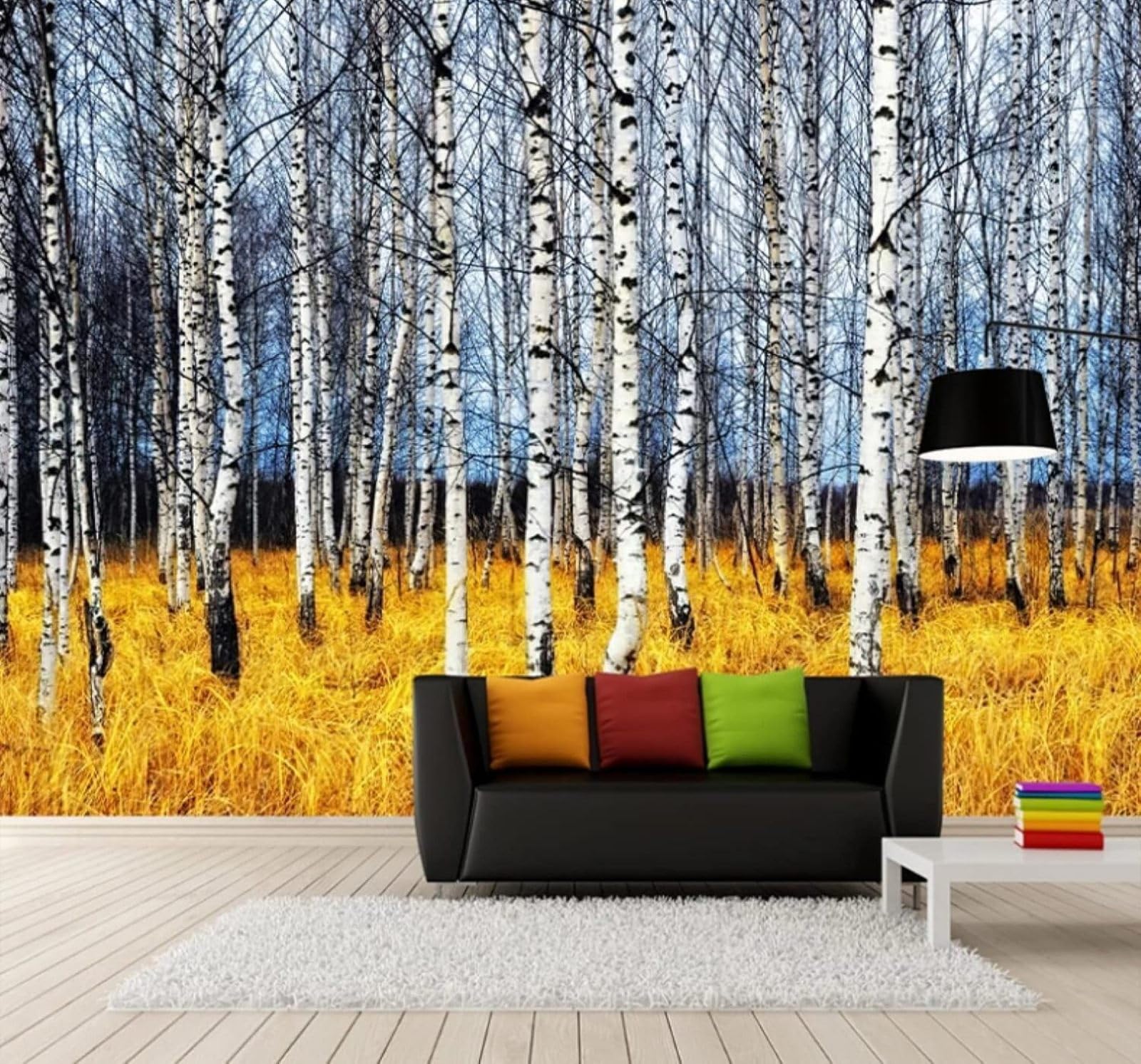 XLMING Three Dimensional Autumn Forest Plants Landscape 3D Wallpaper Luxury Home Dining Decor Paste Sofa Living Room The Wall for Bedroom Mural-250cm×170cm
