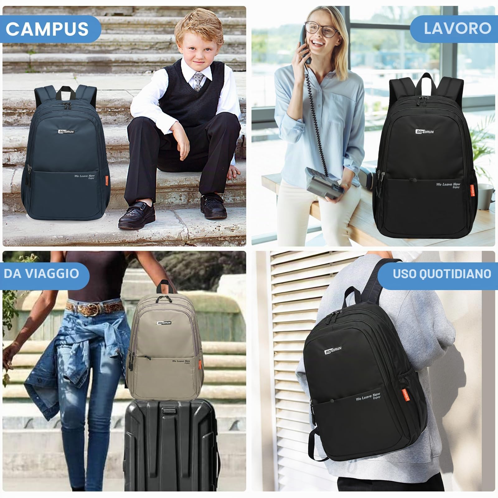 Zaino Wizzair 40x20x30 Zaino da Viaggio Aereo Bagaglio a Mano per Donne e Uomini Impermeabile Borse Valigia Zaini Casual Unisex per Wizz Air EasyJet Laptop Daypack