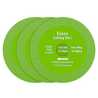 4.5" Diamond Cutting Wheel for Glass Tile Marble Ultra-Thin 115mm Angle Grinder Blades High-Speed Discs for Ceramics Dry Multi-Purpose Saw Blades 1