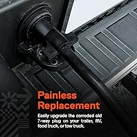 Vista 2 de True Mods - Arnés de cableado de adaptador de enchufe de remolque de 7 vías de 8 pies [Cable de cable de remolque de 7 pines]