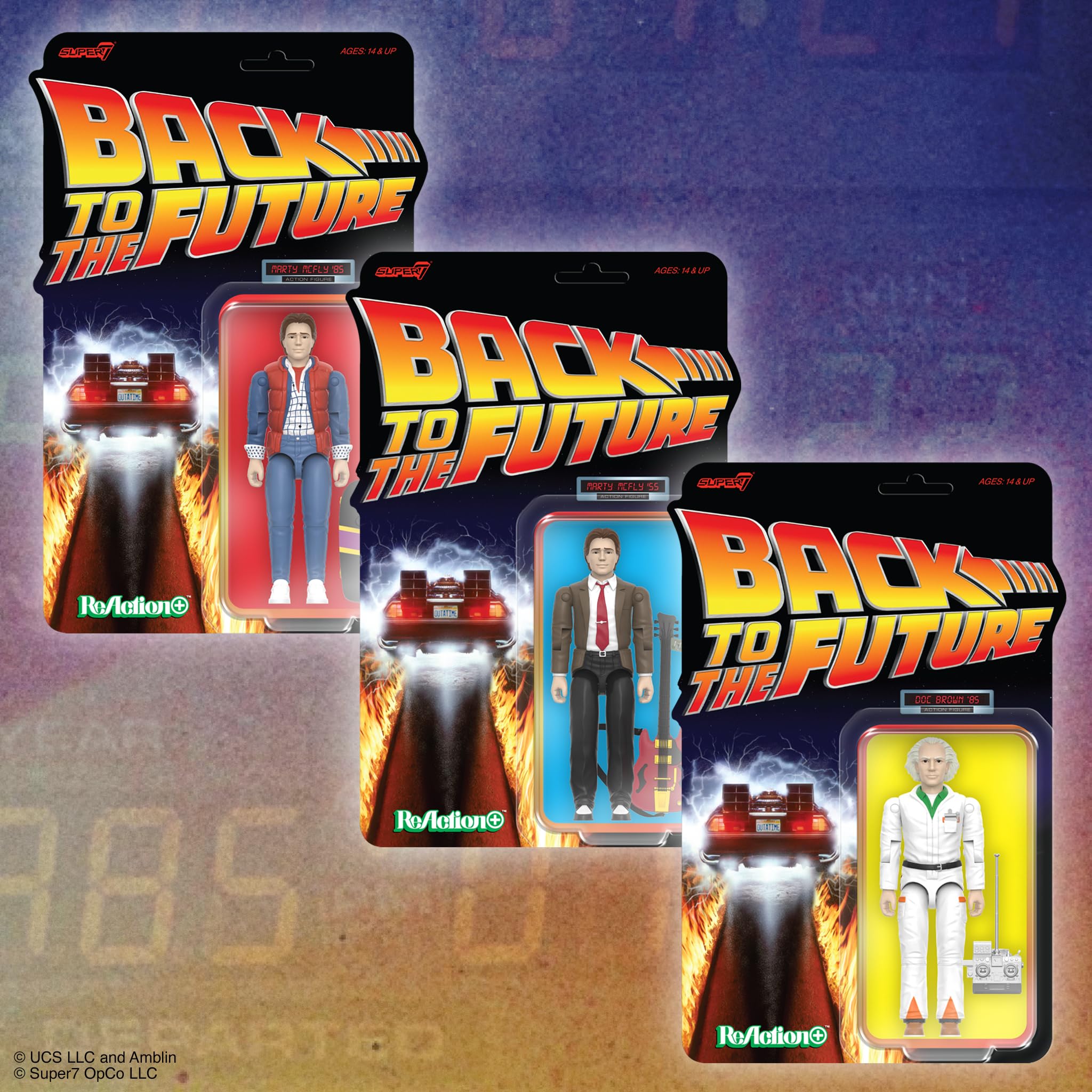 バック・トゥ・ザ・フューチャー フィギュアセット super7 Amazon.com: Super7 Reaction+ Back to the Future Marty McFly (1985