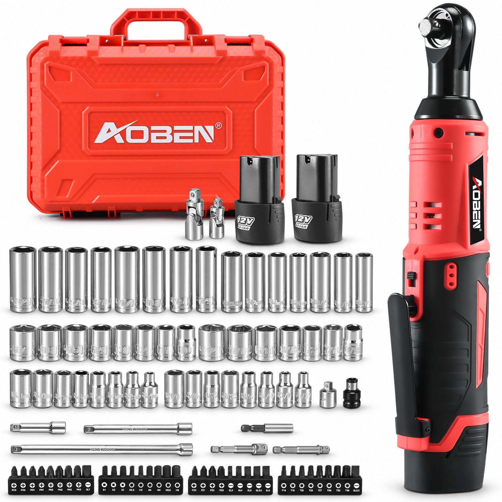 AOBEN Cordless Ratchet Wrench Kit - Auto Repair & DIY -9 AOBEN Cordless Ratchet Wrench Kit - Auto Repair & DIY -9