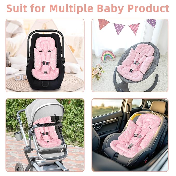 Soporte Cabeza Bebé para Silla de Auto Rosa miniatura 7
