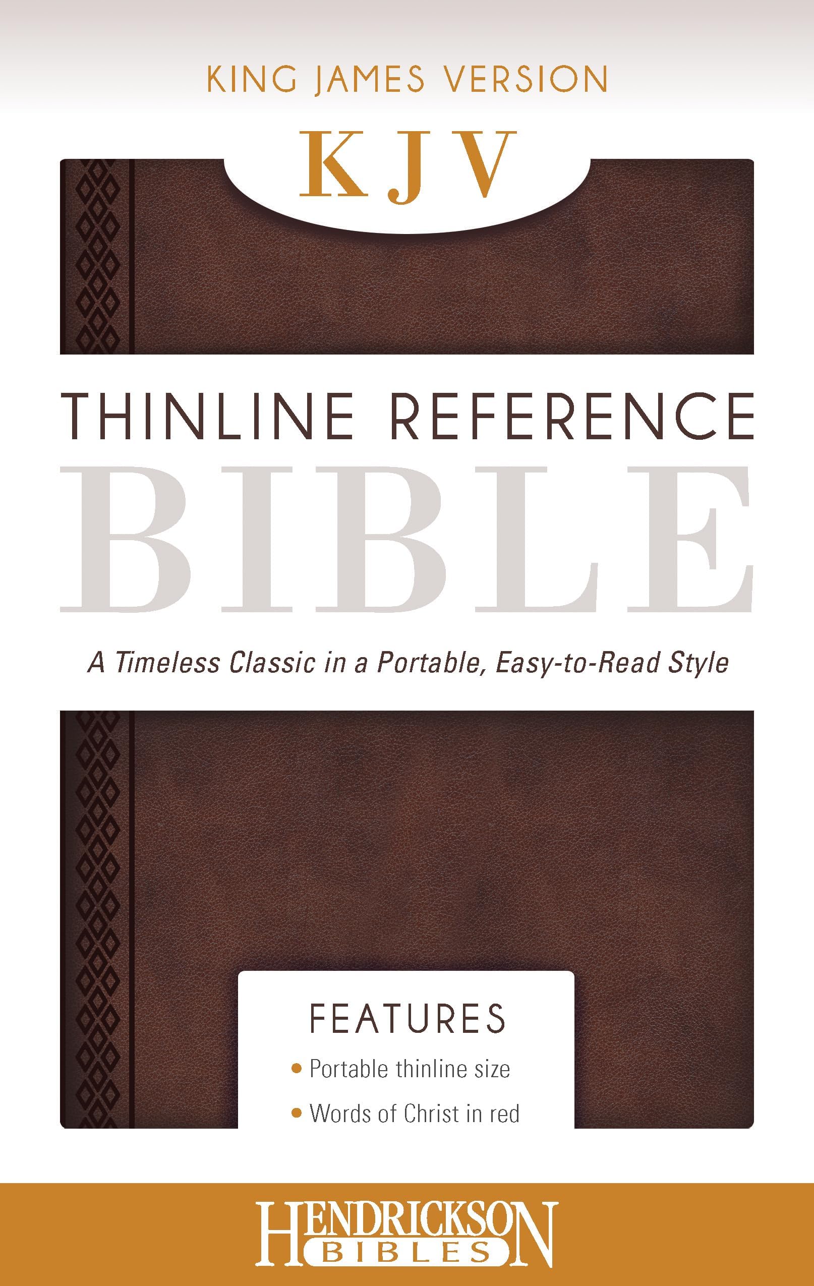 KJV Thinline Reference Bible Chestnut Brown: A Timeless Classic in a Portable, Easy-to-Read Style