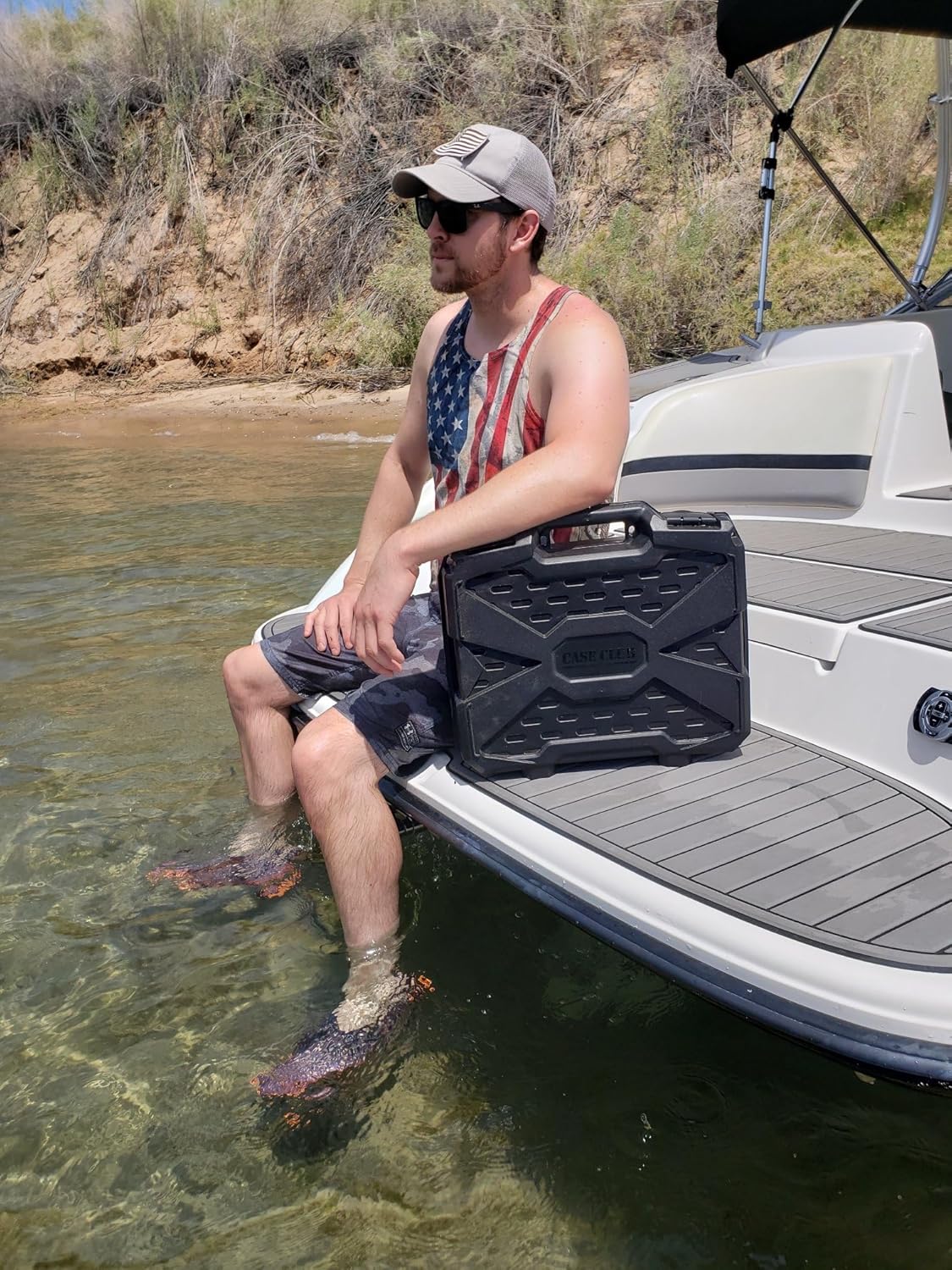 Hard Case fits Starlink Mini Dish Kit -Precision Cut Foam For Starlink Mini, Kickstand, Pipe Adapter, Power Supply, Cables, Ethernet Cable & More in Dual Level Closed-Cell Durable Foam