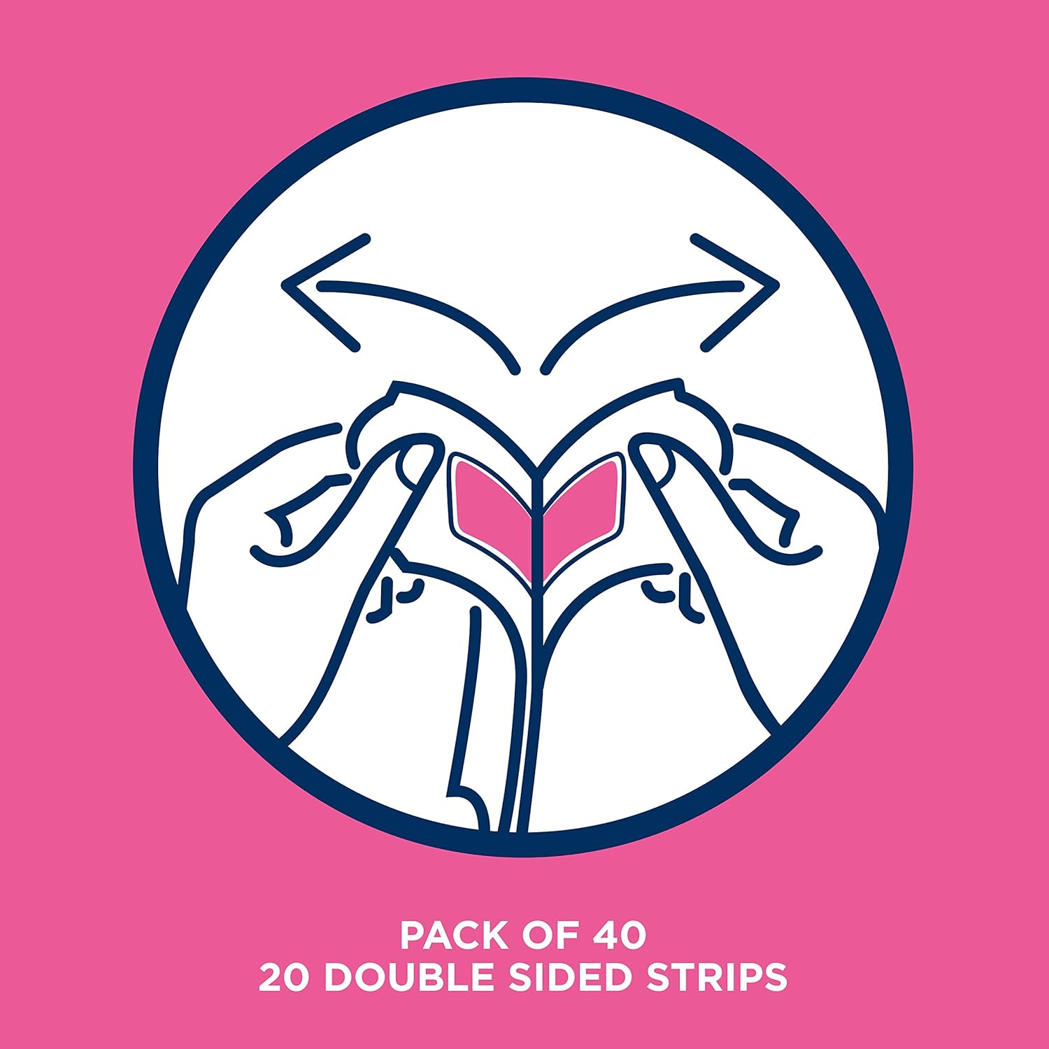 Veet Wax Strips for Sensitive Skin, Pack of 40 Strips x 4 BigaMart