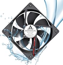 GDSTIME IP67 Waterproof Fan, 120mmx25mm 12V Cooling Fan RV Refrigerator Camper Humidor Oil Cooler Wine Refrigerator Cooler, 3000RPM