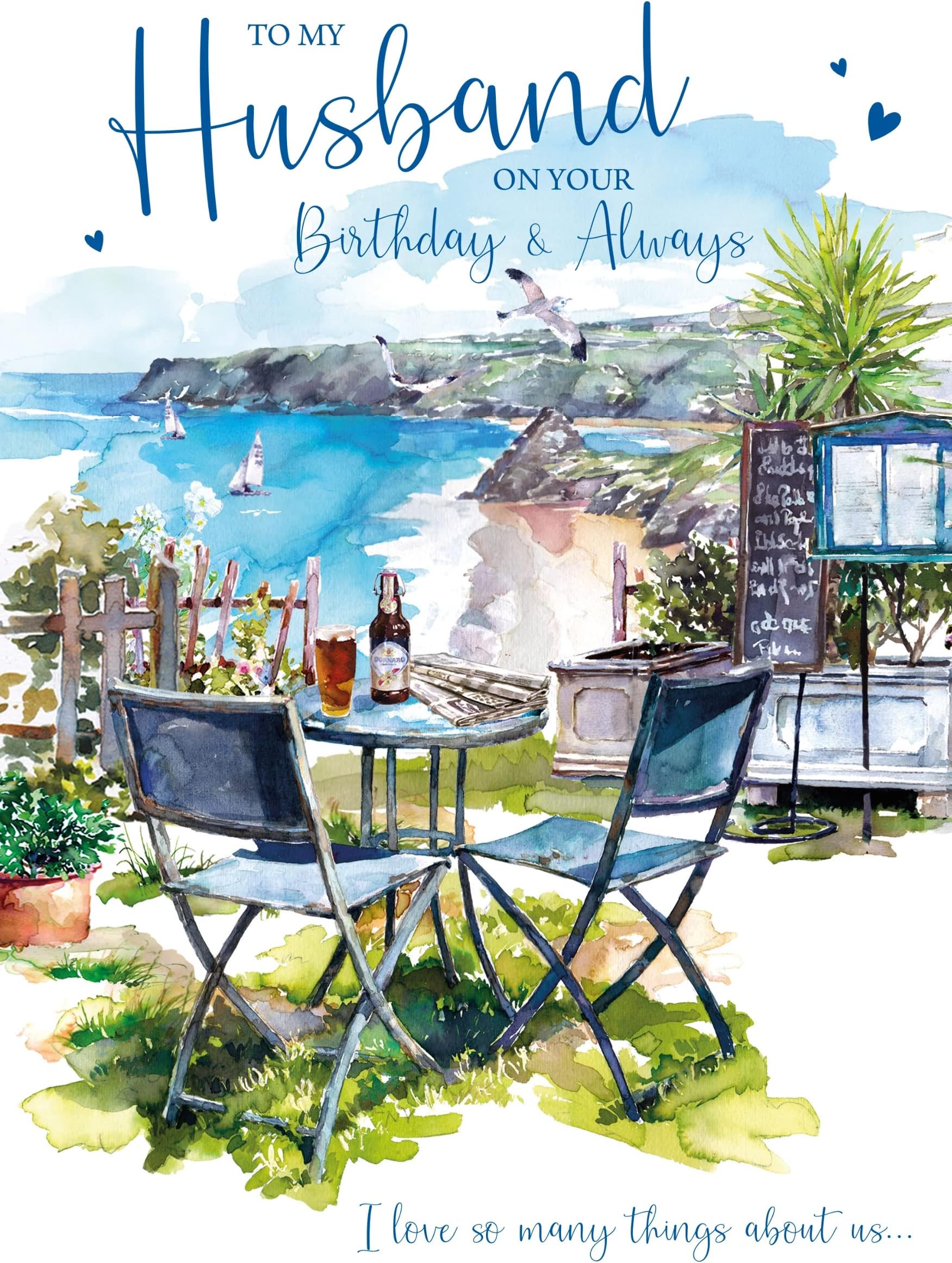 Cherry Orchard Artistic Husband - Birthday Greeting Card For