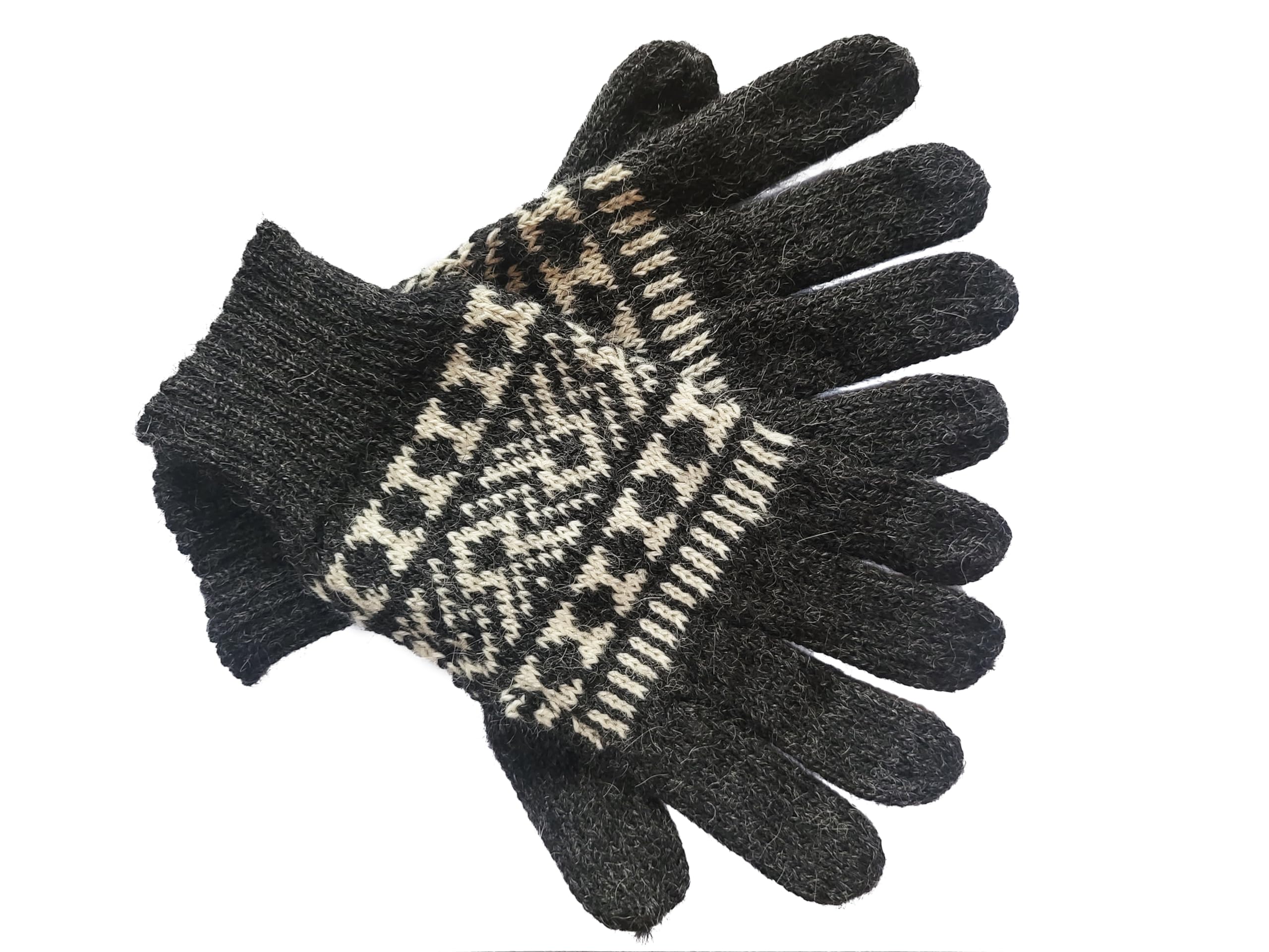 Posh Gear Alpaca Guanti Guantofigura Donna Uomo 100% Lana di alpaca