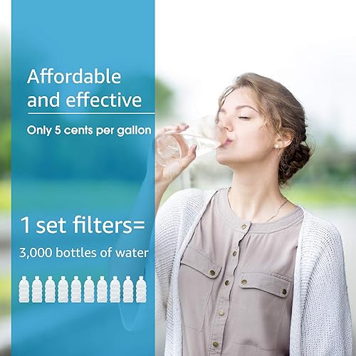 Miniatura 7 de AQUACREST - Filtro de agua para encimera, repuesto para sistemas de agua potable AQ-4035®, AQ4000, AQ4050, AQ4500