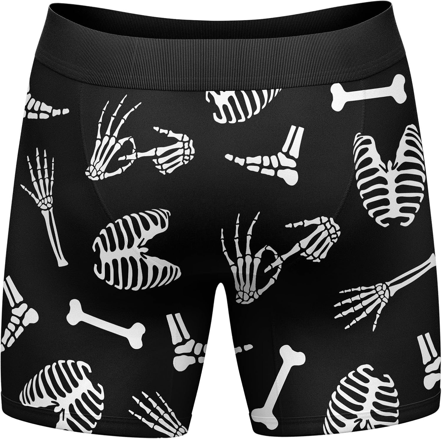 Mens Funny Boxers Bone Zone Sarcastic Skeleton Graphic Underwear for Men