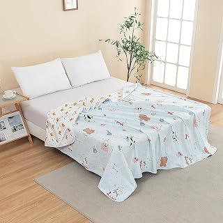 WenBags Waterproof Dog Bed Cover 60 * 80 Inches Throw Size,Pet Hair Resistant Reversible Couch Cover Mattress Protector,Leakproof Bed Liner/Sheet/Blanket for Adults Elderly Pets,Cute Dogs