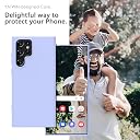 YATWIN Silicone Back Case for Samsung Galaxy S22 Ultra, Soft-Touch Phone Back Cover for Samsung Galaxy S22 Ultra - Lilac gallery image