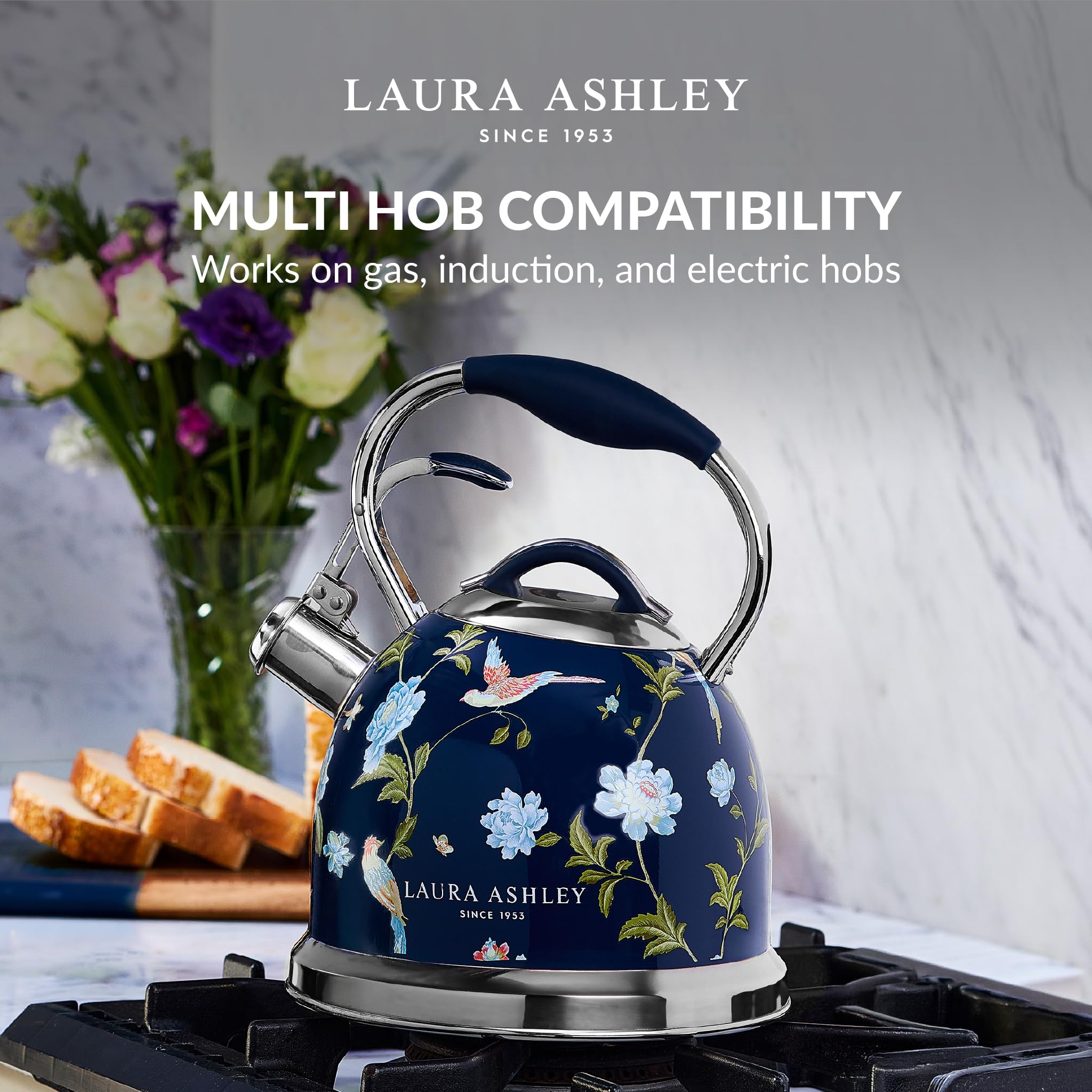 Laura Ashley Bollitore Induzione da 2,5 Litri di VQ Elveden Navy