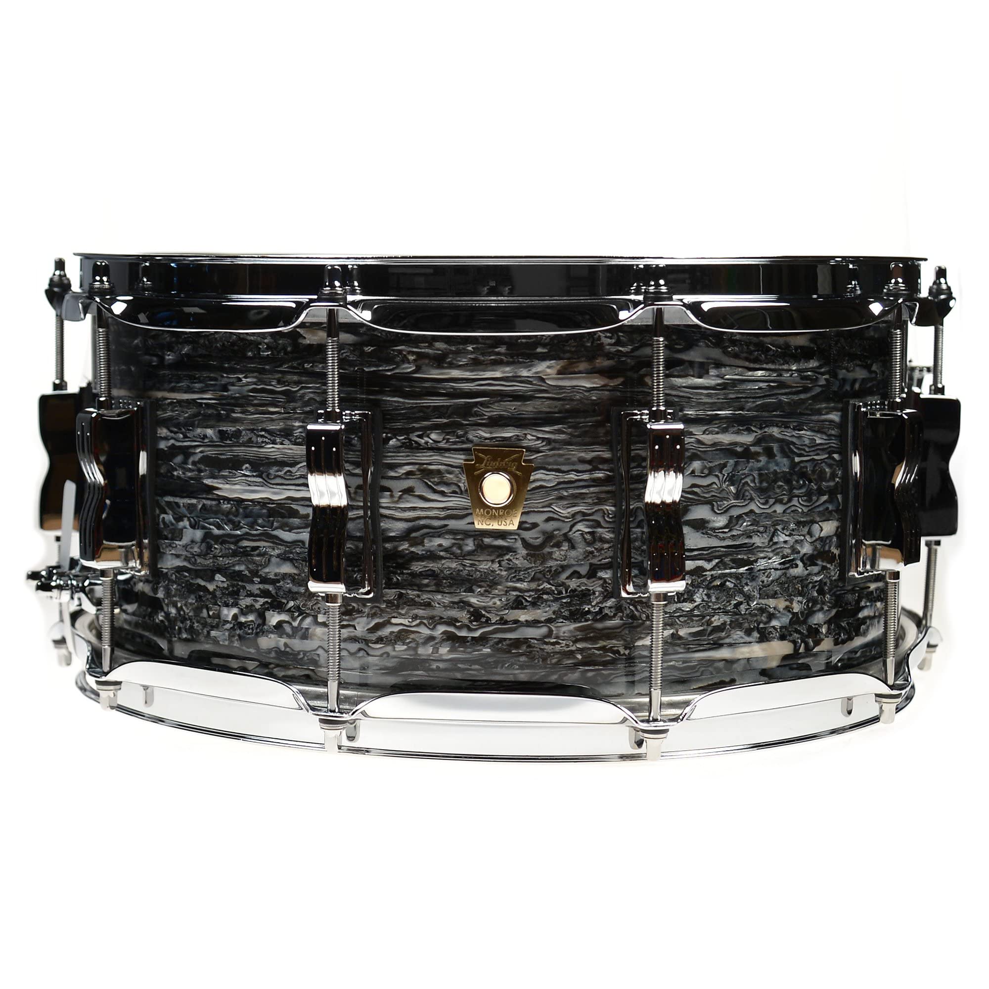 Ludwig 6.5" x 14" Classic Maple Snare Drum, Vintage Black Oyster (LS403XX1Q)