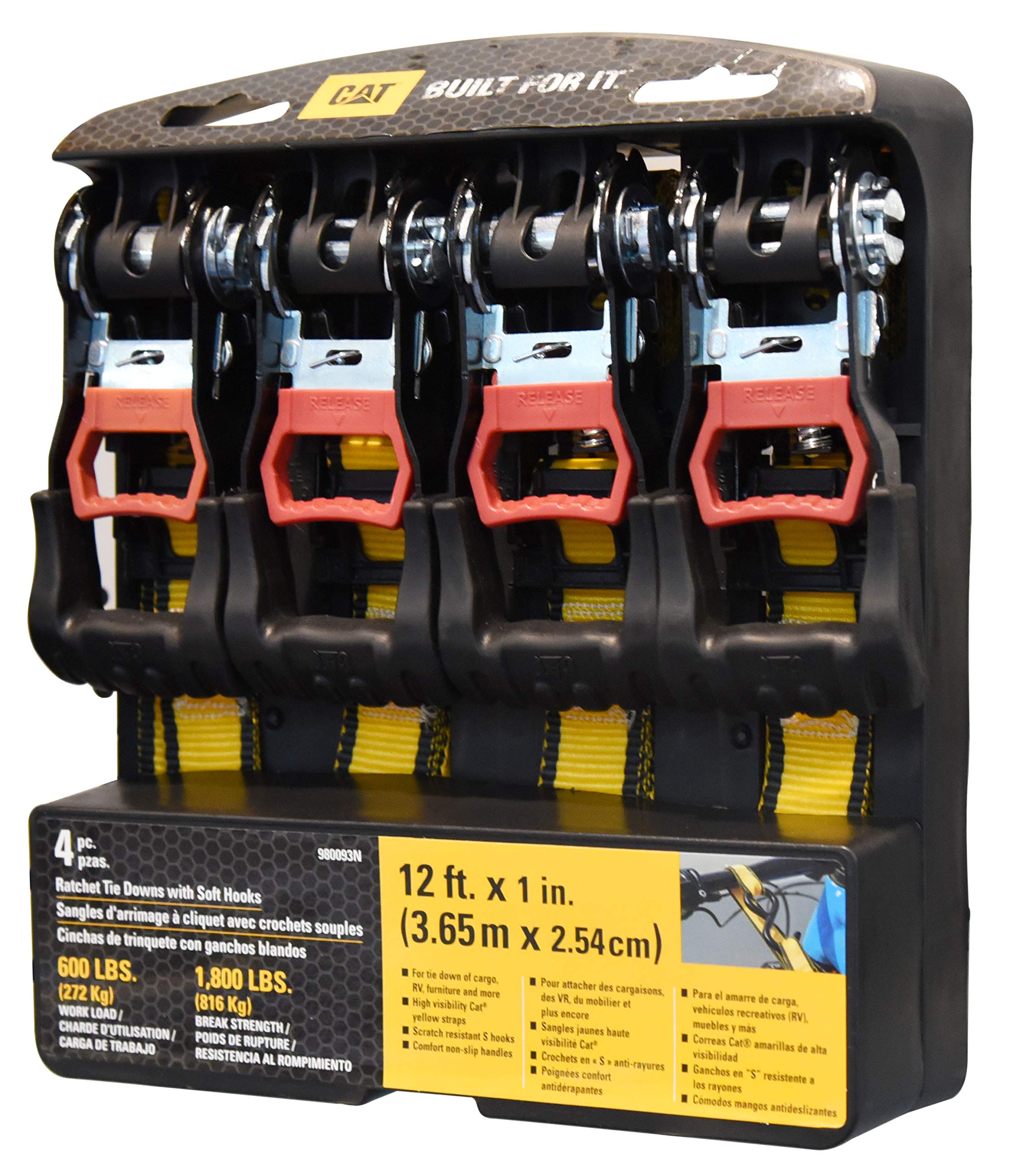 Sangles d'arrimage a cliquet Caterpillar x4 indispensables pour vos demenagements et trajets