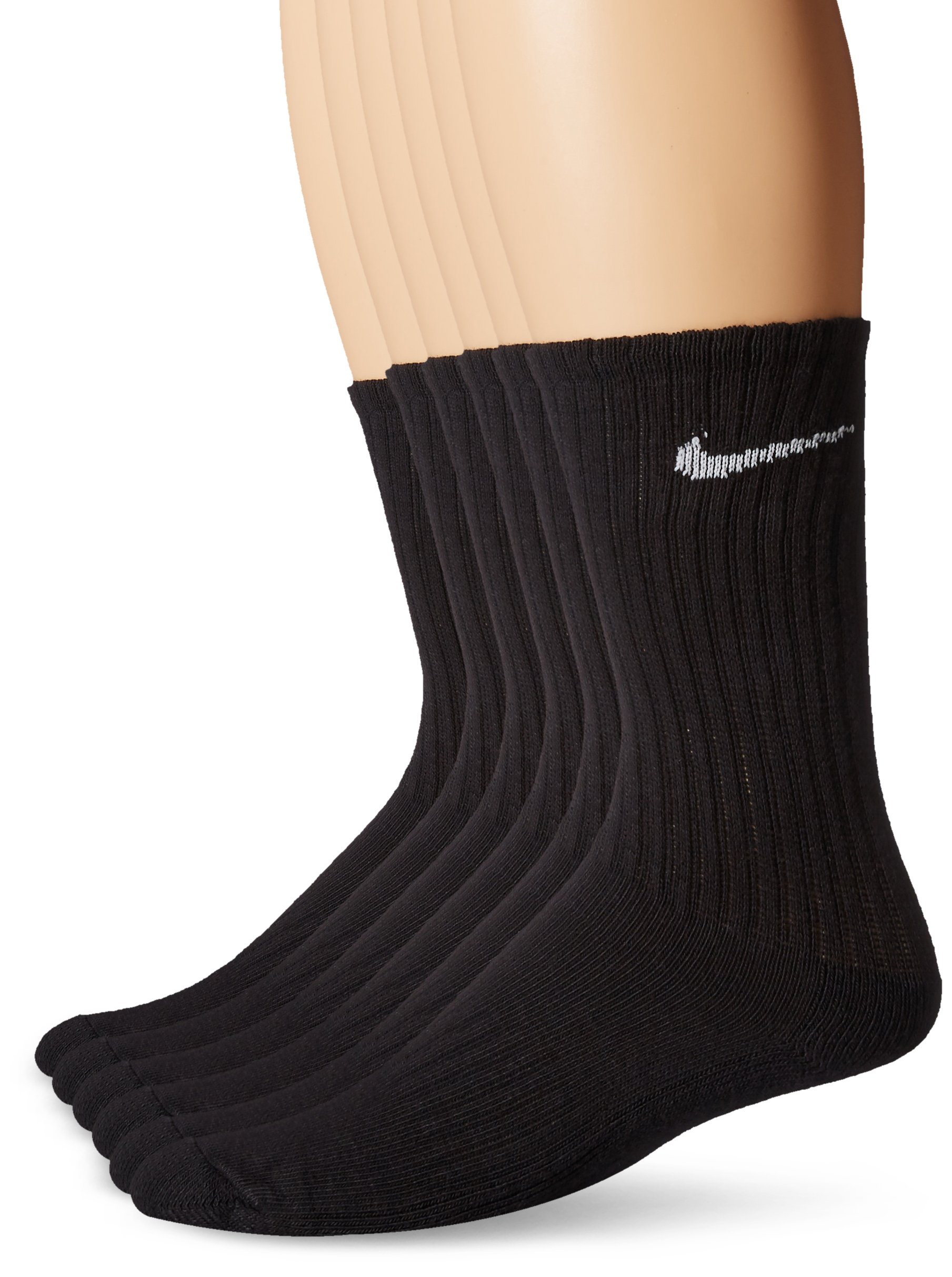 NikeBag cotton crew m men style sx4434 001 size Medium 6ppk,Black