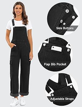 Amazon.com: Denim Overalls For women Casual Bib Jean Overalls