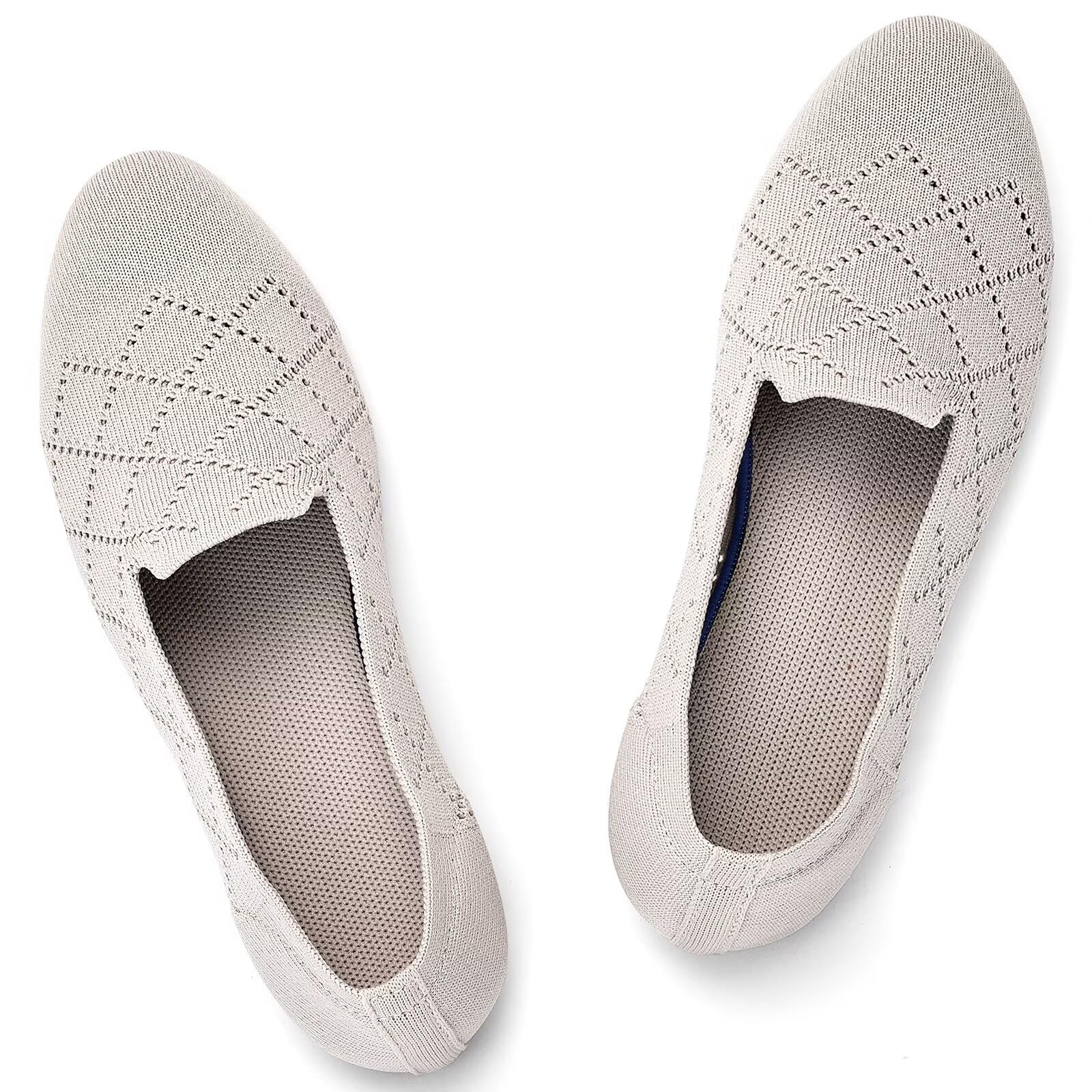 Puxowe Bailarinas Mujer Zapatos Slip-On de Punto Elegantes y Cómodos Ballerina para Mujer