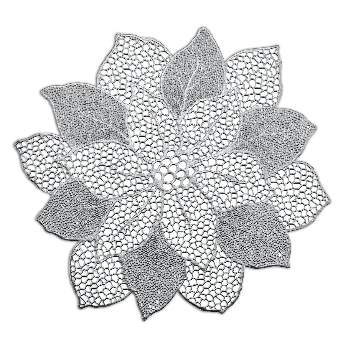 Zeller Place Mat PVC Silver Approx. 49 x 47 cm