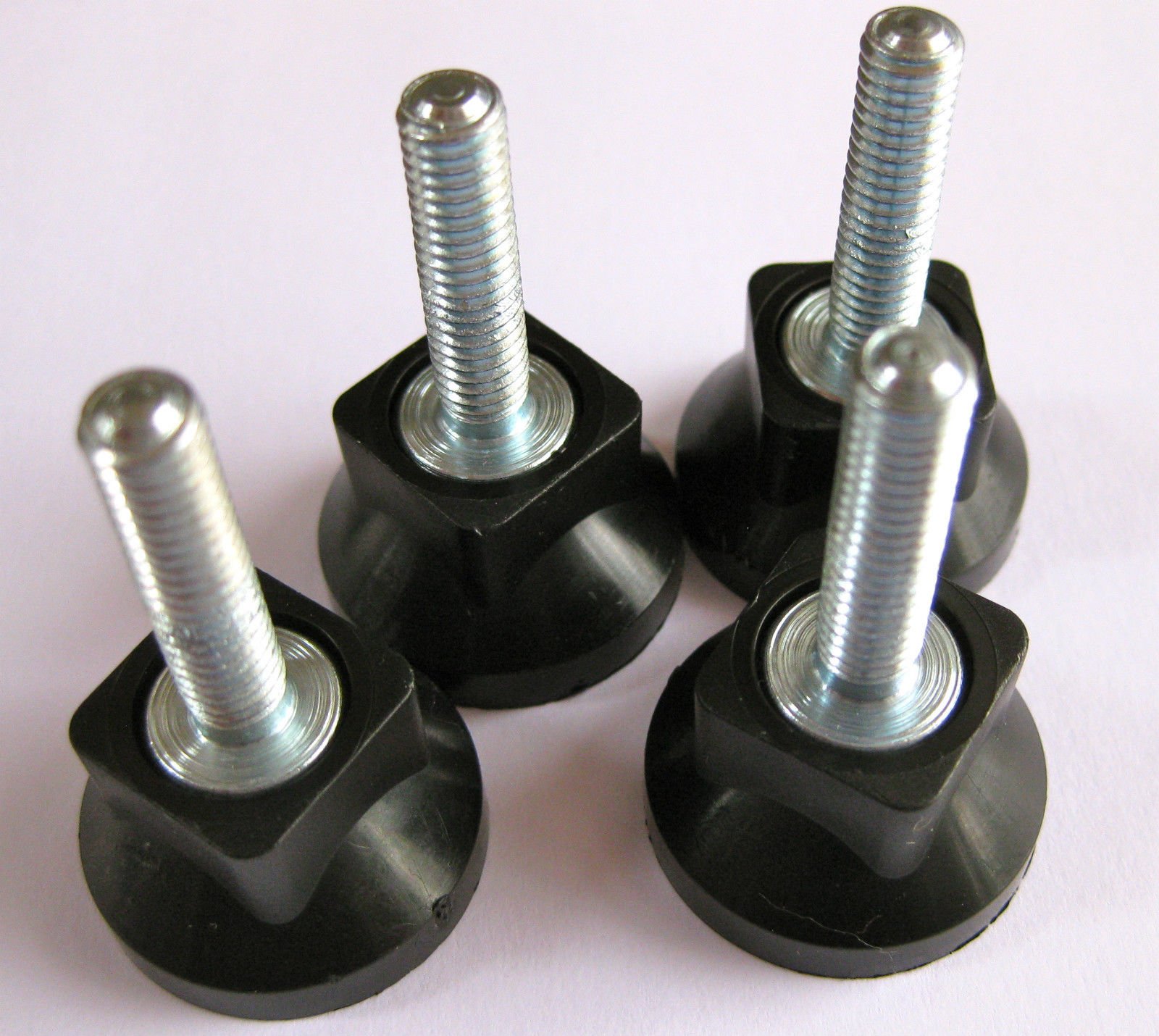 4X Adjustable Levelling feet/Foot M6x25mm Kitchen Desk Table Sink prep Bench