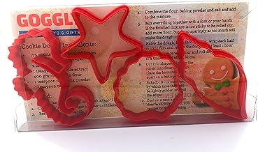 Sea Shells Cookie Cutter Set of 4 - Clam Shell, Snail Shell, Starfish & Seahorse Cookie Cutter, Biscuit, Pastry, Fondant Clay Cutters