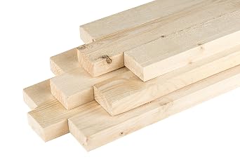 MyTimber Wooden Slats as Construction Wood Roof Slats Wood to Build Yourself 4 x 6 cm Wide Square Wood 2 m Long Wooden Slat for Construction Wood for Your DIY Project (10)