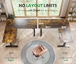 SIAGO L-Shaped Standing Desk - 63 x 55 Inch Adjustable Corner Standing Desk with Charging Station - L Shape Sit Stand Table with Memory Controller, Splice Board for Home Office
