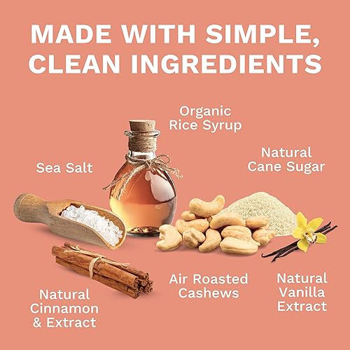 Miniatura 5 de Karma Nuts, anacardos enteros envueltos en canela dulces y salados, tostados al aire con pieles naturales, 2 veces más fibra, instalación sin maní,