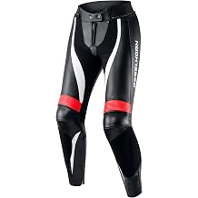 REBELHORN Rebel Lady Leder Motorradhose f r Frauen Knie und H ftprotektoren Kevlar Verst rkungen Bel ftung Elastische Paneele