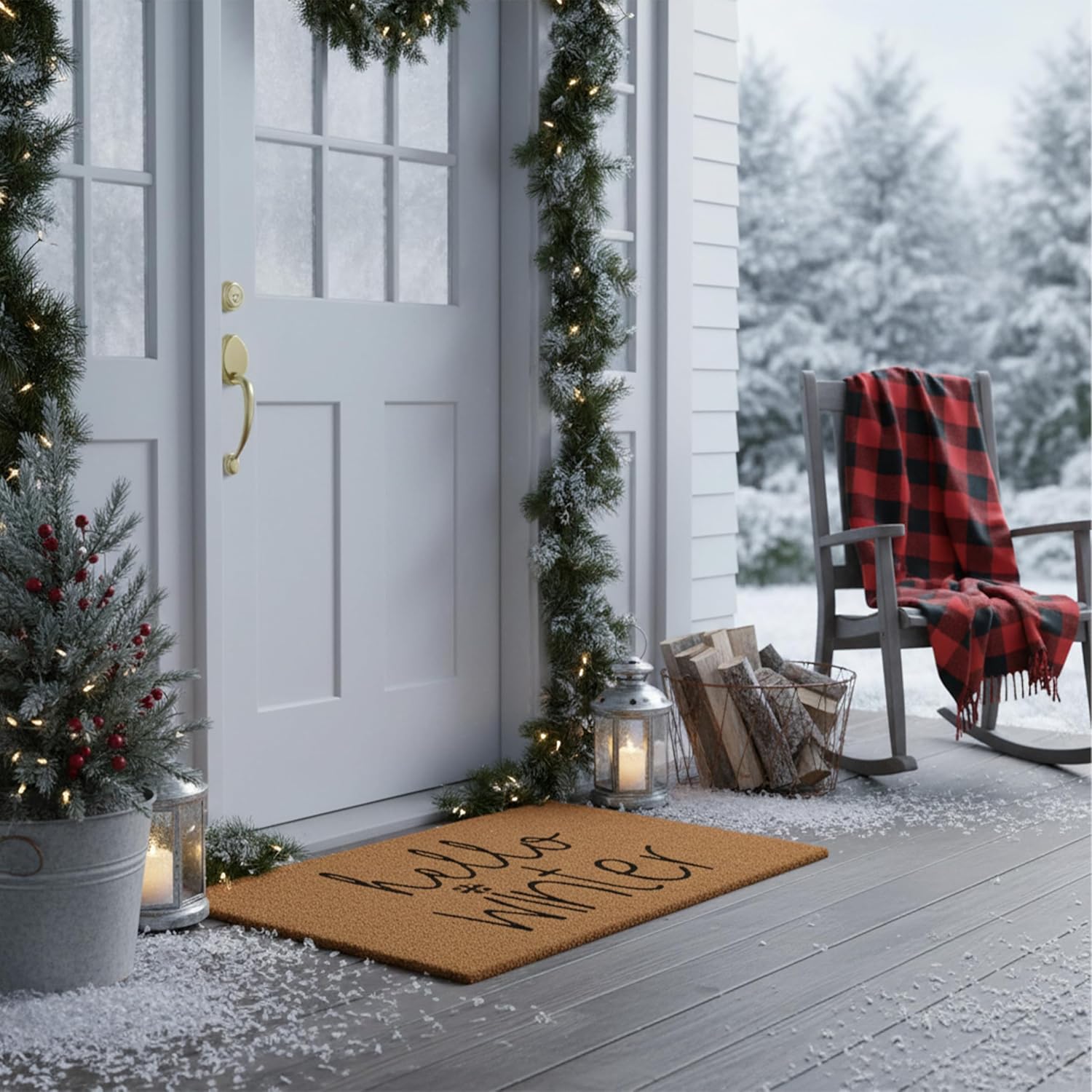 Calloway Mills Hello Winter Doormat (Multi, 17" x 29" x 0.60")