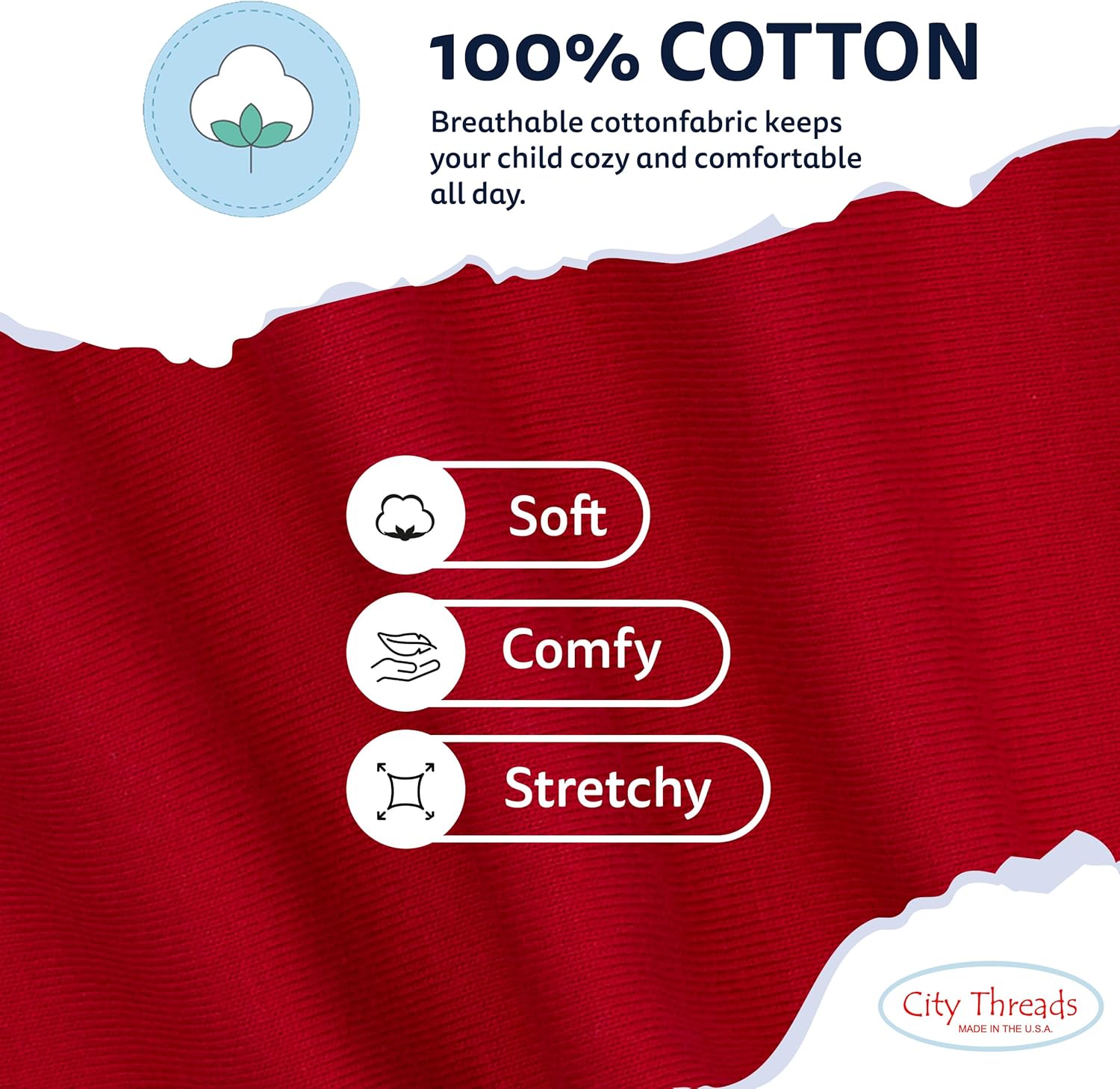 Girls 100% Cotton Leggings – Soft Breathable Baby Rib Pants for School Uniform, Sensory-Friendly Wear, Sensitive Skin Comfort - Image 5