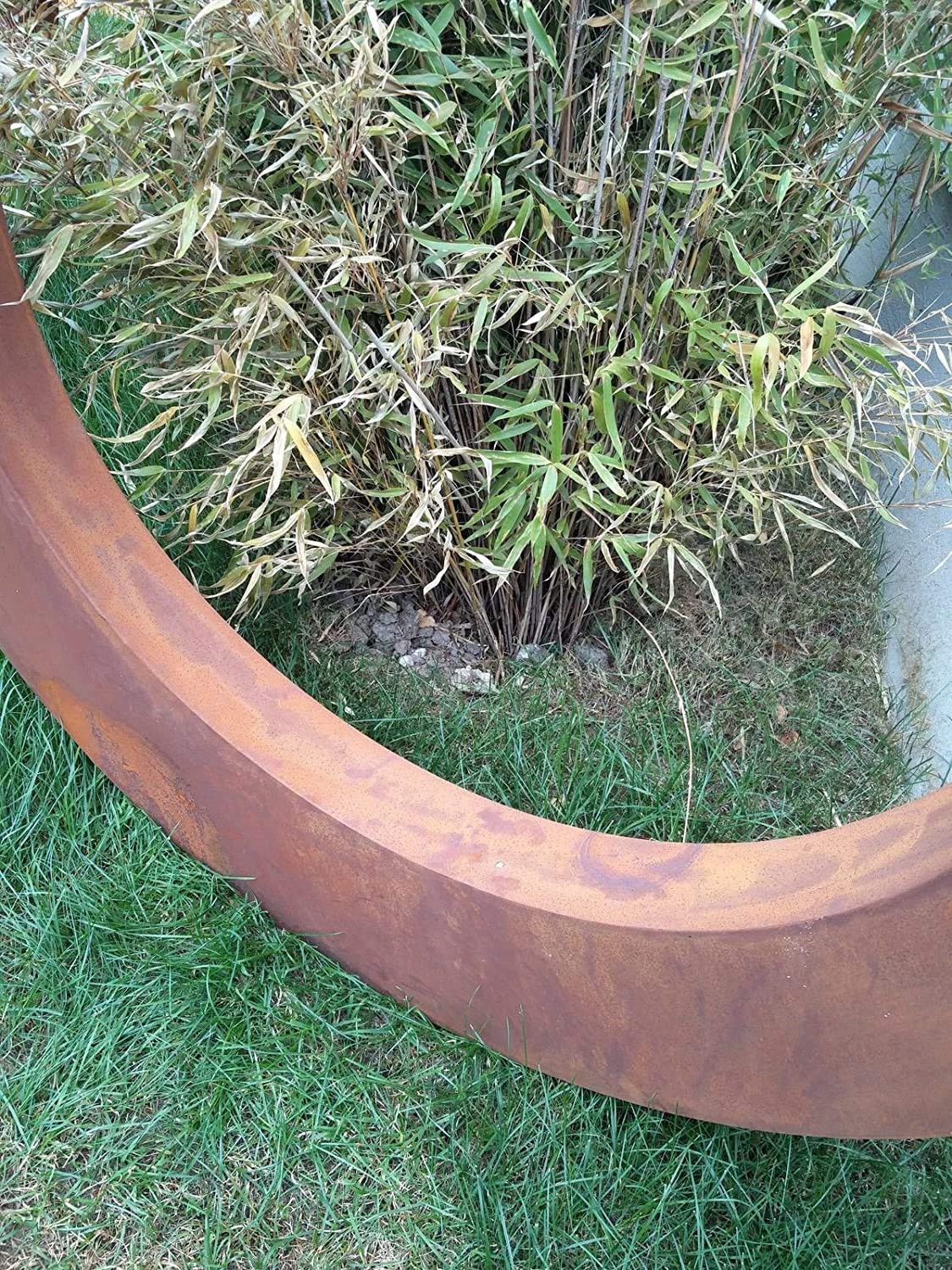 Zen Man Edelrost Gartenstecker Rost Gartenskulptur (aus Metall) Garten Figure Glück Symbol Gartendeko 44 * 44 * 8cm, 029961