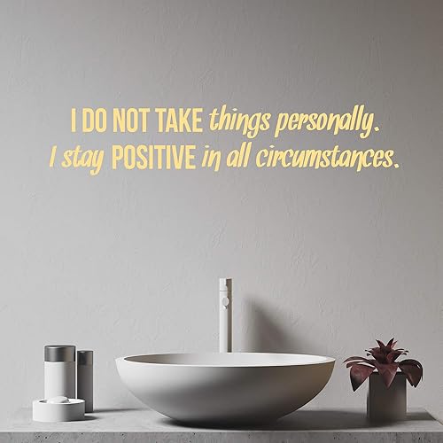 Miniatura 4 de Pegatinas de pared inspiradoras para decoración, citas – Pegatinas de vinilo con texto en inglés «Motivational Positive Emotional Strength