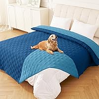Vista 55 de hyha - Manta impermeable para cama de perro, mantas suaves para mascotas, funda impermeable para sofá para perros, fundas reversibles lavables