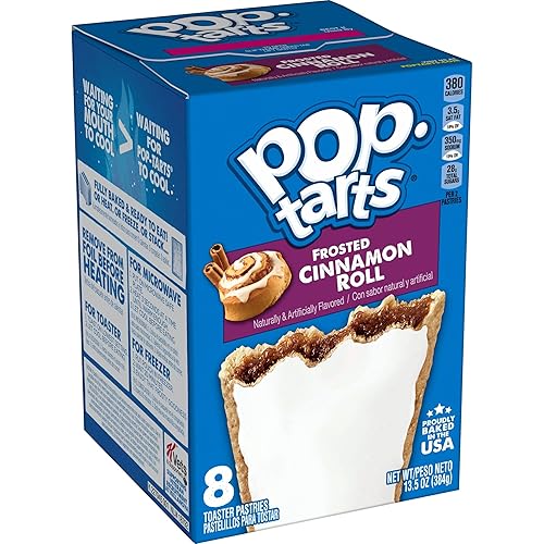 Miniatura 79 de Pop-Tarts, Pasteles tostadoras de desayuno, frambuesa esmerilada, horneadas con orgullo en los Estados Unidos, 96