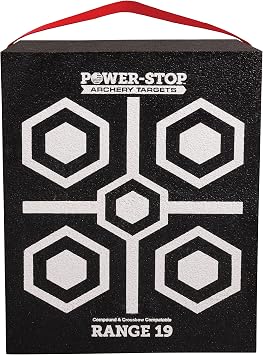 Power-Stop Archery Targets - High-Density Block Target - 350fps Foam Target Block for Broadheads and Field Tips