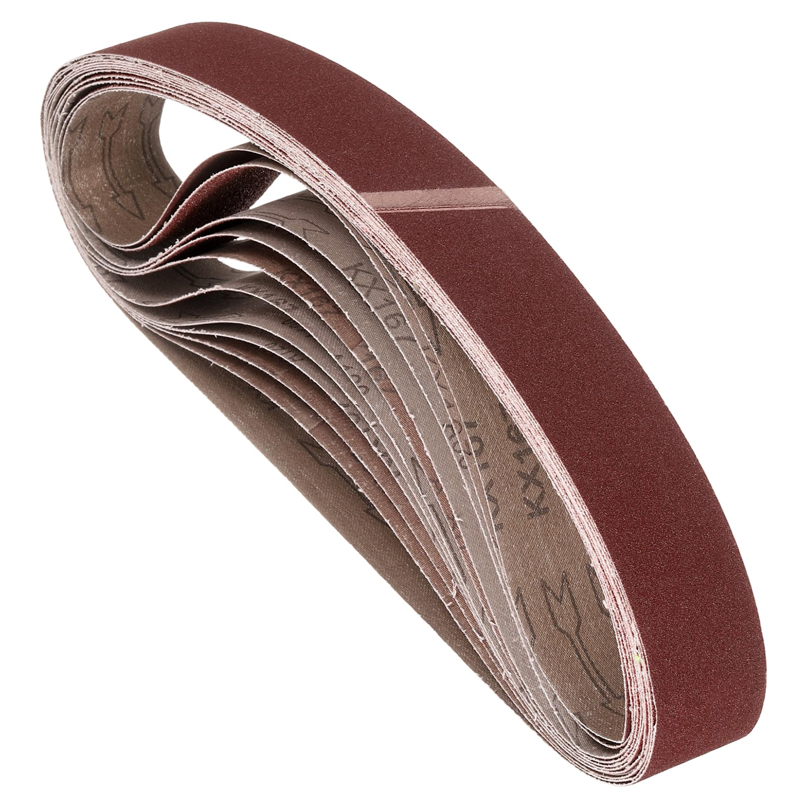 Kozelo 12 Pack Sanding Belts 25mm x 1118mm 180 Grit Aluminum Oxide Abrasive Belt Sander Paper for Belt Sander Metal Grinding Wood Working Weld Rust Removal