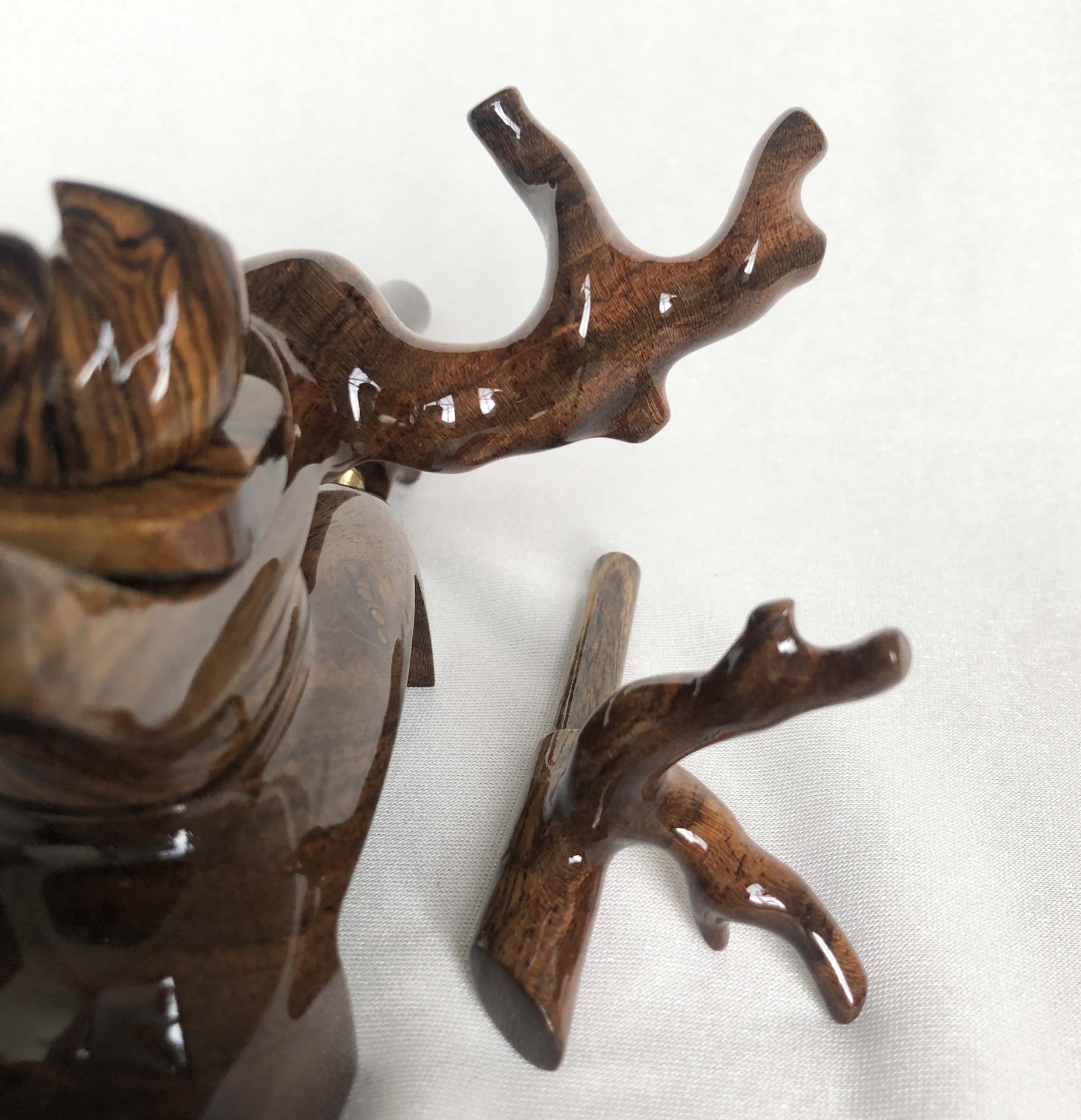 Amazon | ヘラブナ万力 天然木黄金柿 弓型万力 ヘラブナ釣具用品 竿枕