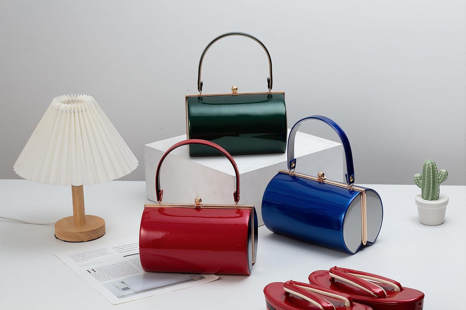 ロングペン] 成人式 草履バッグセット 着物バッグ 厚底下駄 振袖用