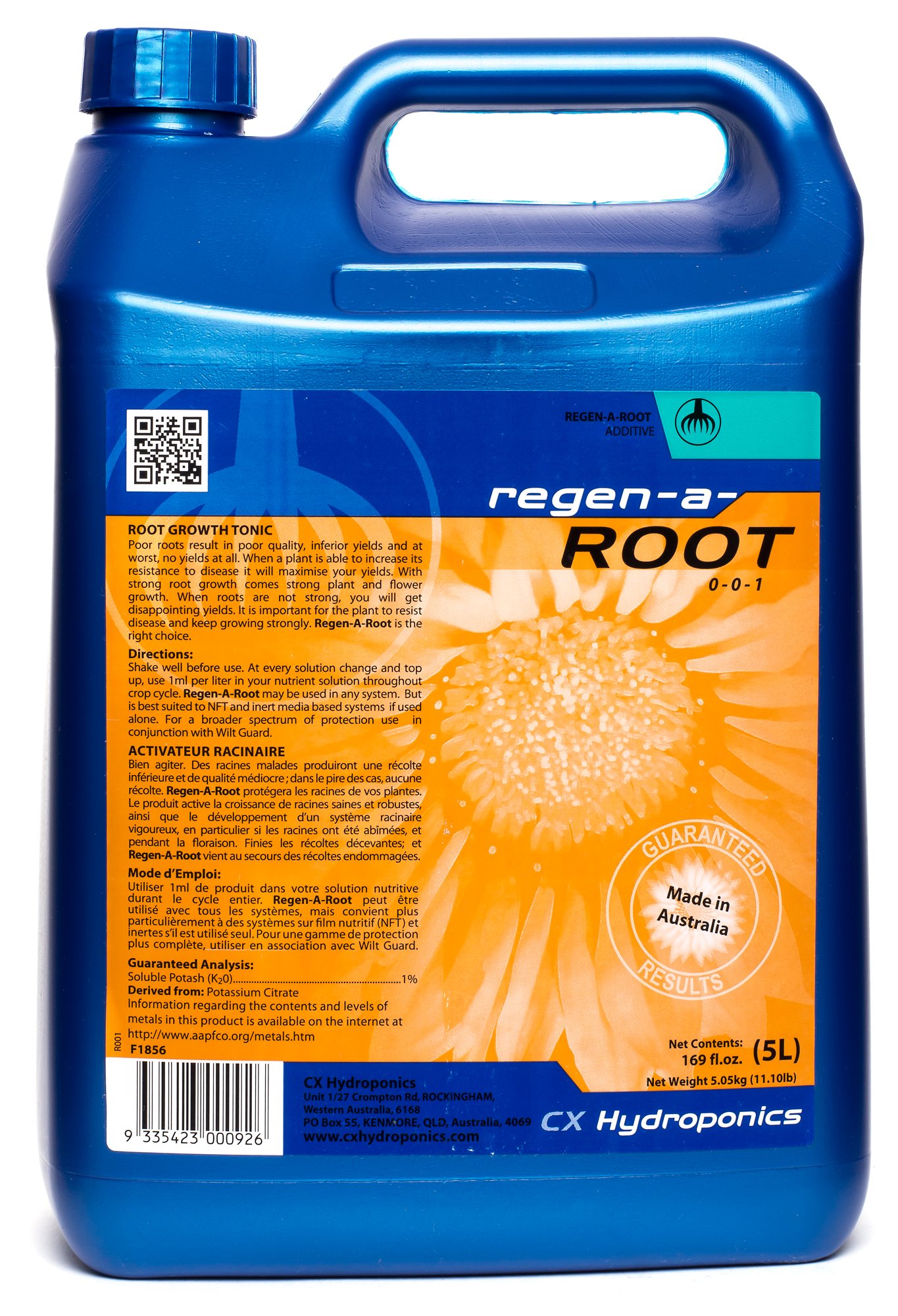 Cx Hydroponics, Regen-a-root, 5 Litres