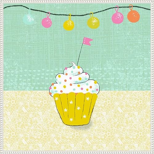 Miniatura 7 de Amanti Art Framed Canvas Wall Art 16x16 Retro Birthday IV by Chariklia Zarris, Framed Wall Art Canvas, Still Life Artwork, Traditional Decor, Small