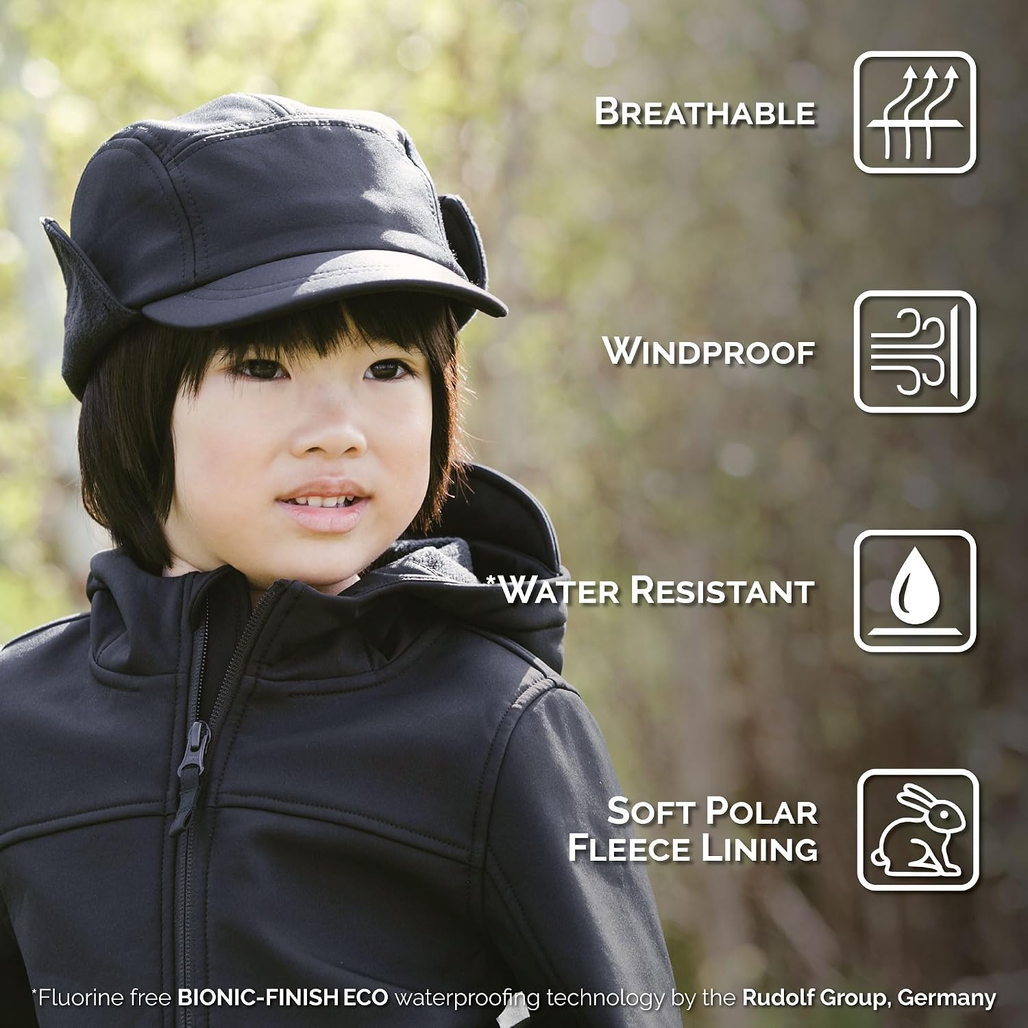 JAN & JUL Softshell Winter Cap for Toddlers and Kids